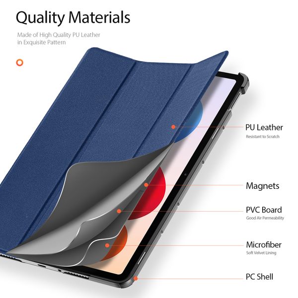 Dux Ducis Domo Bookcase Xiaomi Redmi Pad 2 Pro - Donkerblauw