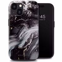 Selencia Vivid Backcover Apple iPhone 15 - Chic Marble Black