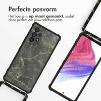 imoshion Design hoesje met koord Samsung Galaxy A53 - Black Marble