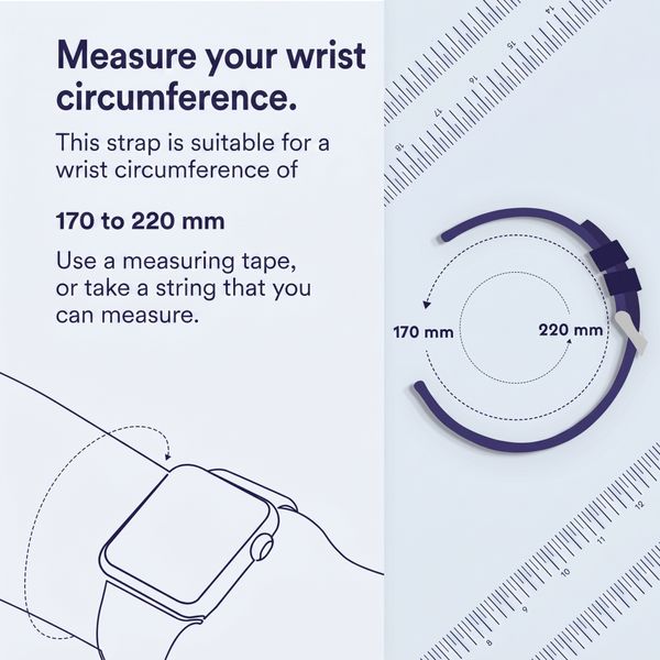 imoshion Silicone strap Samsung Galaxy Watch 4 / 5 / 6 / 7 / FE (20 mm) - Black