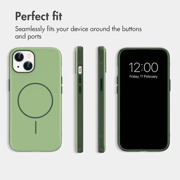imoshion Colour Case with Thin MagSafe Ring Apple iPhone 14 / 13 - Dark Green