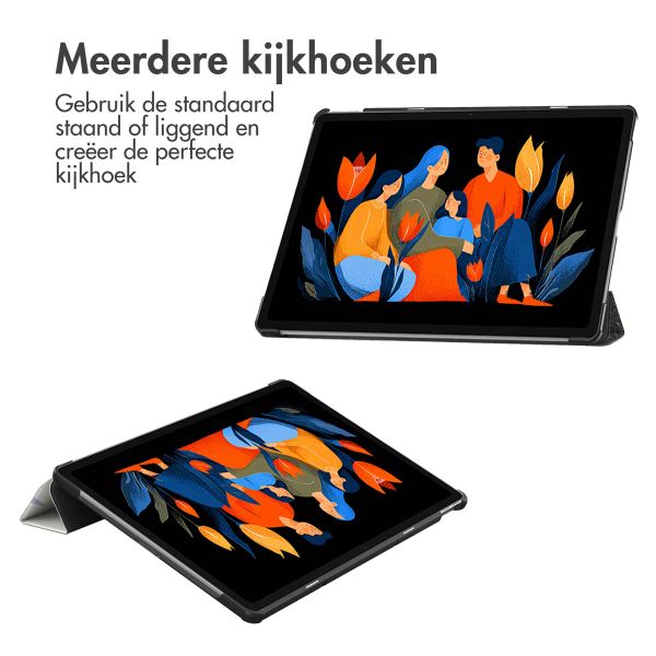 imoshion Design Trifold Bookcase Lenovo Idea Tab Plus - Flowers Distance