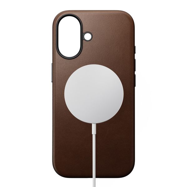 Nomad Modern Leather Case met MagSafe Apple iPhone 17 - Bruin