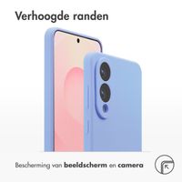 Accezz Liquid Silicone Backcover met MagSafe Samsung Galaxy S25 Edge - Paars