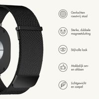 imoshion Milanees magnetisch bandje Samsung Galaxy Watch 9 (40/44mm) / Watch 8 (40/44mm) / Classic (46mm) - Zwart