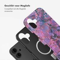 Selencia Vivid Tough Backcover met MagSafe iPhone 16 - Fresh Paint Flower Orange