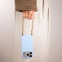 Selencia Rivièra MagSafe Backcover met afneembare haakjes iPhone 12 / 12 Pro - Powder Blue