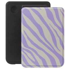 Selencia Vivid Bookcase Kobo Clara Colour / Clara BW - Zebra Light Lilac