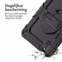 Accezz Rugged Backcover met schouderstrap Apple iPad Air 5 (2022) / Air 4 (2020) - Zwart