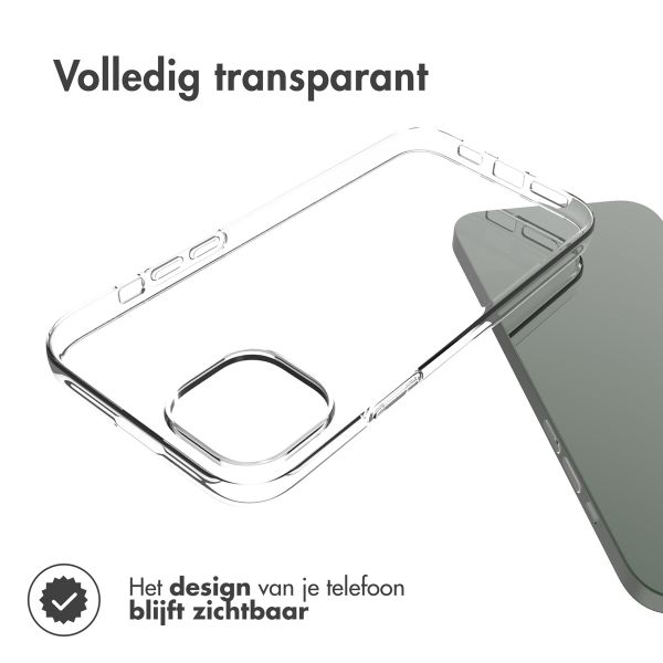 Accezz Clear Backcover Apple iPhone 14 Plus - Transparant
