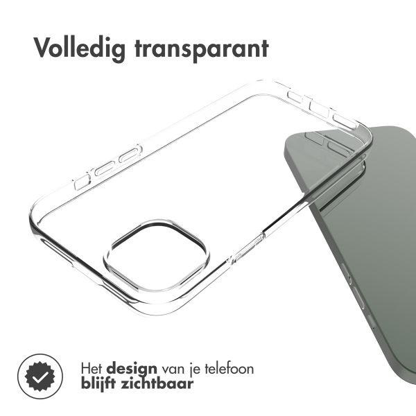 Accezz Clear Backcover iPhone 14 Plus - Transparant