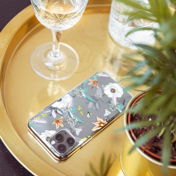 imoshion Design hoesje Samsung Galaxy A42 - Bloem - Wit