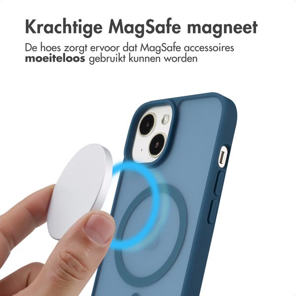 imoshion Color Guard Backcover met MagSafe iPhone 13 / 14 - Donkerblauw