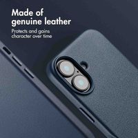 Accezz Leather Back Cover with MagSafe Apple iPhone 16 - Nightfall Blue
