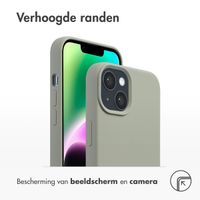 Accezz Liquid Silicone Backcover met MagSafe Apple iPhone 14 / 13 - Cooper Green