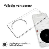 Accezz Clear Backcover Nothing Phone (3a) Pro - Transparant