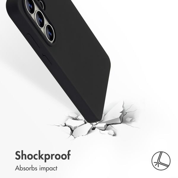 Accezz Liquid Silicone Back Cover with MagSafe Samsung Galaxy S26 Ultra - Black