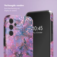 Selencia Vivid Backcover Samsung Galaxy A15 (5G) - Fresh Paint Flower Orange