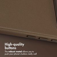 Accezz Leather Back Cover with MagSafe Apple iPhone Air - Coffee Brown