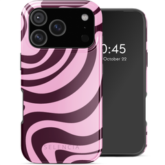 Selencia Vivid Back Cover with MagSafe Apple iPhone 17 Pro - Wavy Swirl Pink Plum