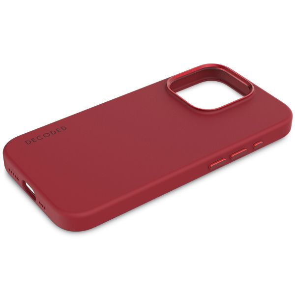 Decoded Silicone Backcover MagSafe iPhone 15 Pro - Rood