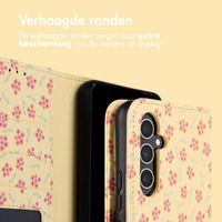 imoshion Design Bookcase Samsung Galaxy A55 - Sunny Yellow Petite Flowers