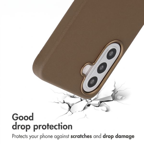 Accezz Leather Case with MagSafe Samsung Galaxy A57 (5G) - Coffee Brown