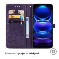 imoshion Mandala Bookcase Xiaomi Redmi Note 12 Pro Plus - Paars