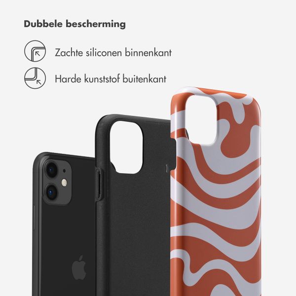 Selencia Vivid Tough Backcover iPhone 11 - Dream Swirl Orange