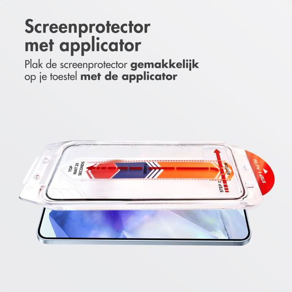 Accezz Gehard Glas Screenprotector + Applicator Samsung Galaxy A55
