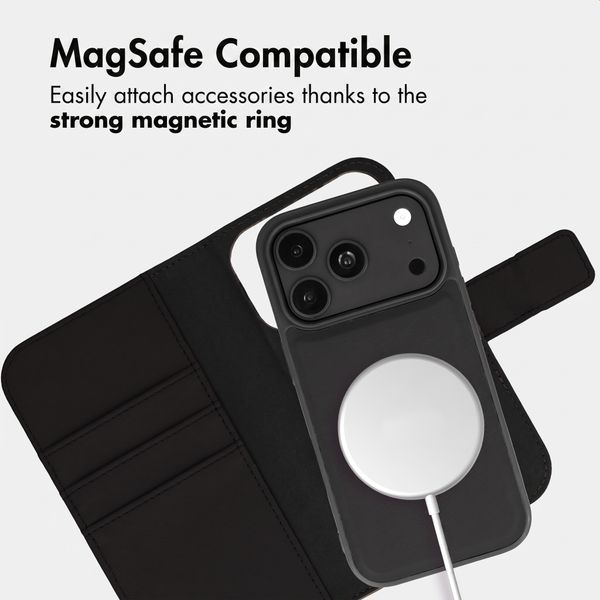 imoshion Detachable 2-in-1 Luxury Wallet Case Apple iPhone 18 Pro / 17 Pro - Black