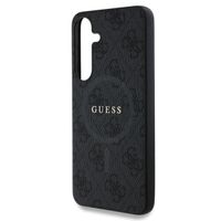 Guess Classic 4G Logo Backcover met MagSafe Samsung Galaxy S25 Plus - Zwart