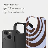 Selencia Vivid Back Cover Apple iPhone 14 - Dream Swirl Chocolate