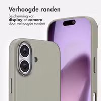 Accezz MagSafe Leather Backcover Apple iPhone 17 - Light Grey