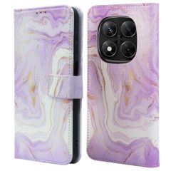 imoshion Design Bookcase Xiaomi Redmi Note 14 Pro Plus (5G) - Purple Marble