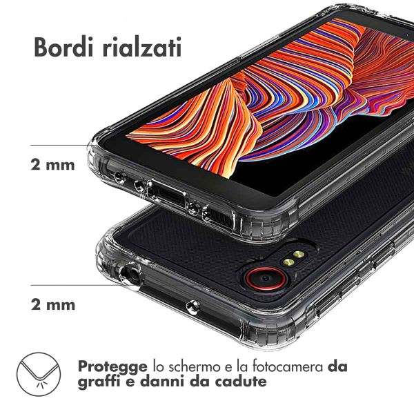 Accezz Xtreme Impact Backcover Samsung Galaxy Xcover 5 - Transparant