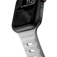 Nomad Sport band FKM Apple Watch Series 1 t/m 10 / SE / Ultra (2) (44/45/46/49 mm) - Lunar Gray