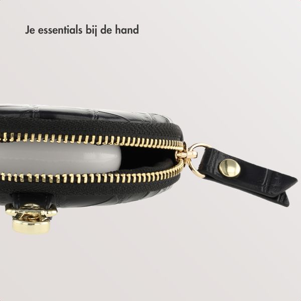 Selencia Nova Mini Pouch - Croco Black