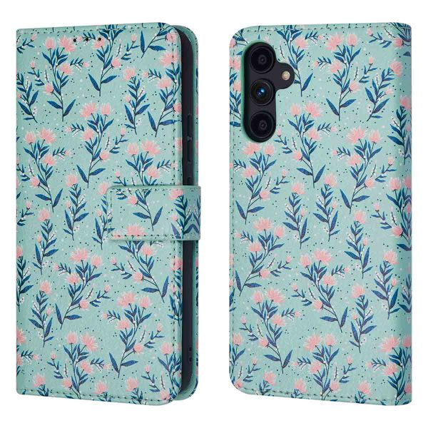 imoshion Design Bookcase Samsung Galaxy A34 (5G) - Blue Flowers