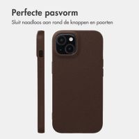 imoshion Texture Backcover Apple iPhone 15 - Donkerbruin