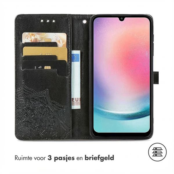 imoshion Mandala Bookcase Samsung Galaxy A25 (5G) - Zwart