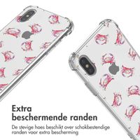 imoshion Design hoesje met koord iPhone Xs / X - Crab Watercolor