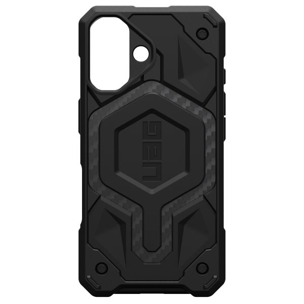 UAG Monarch Backcover Apple iPhone 16 - Carbon Fiber