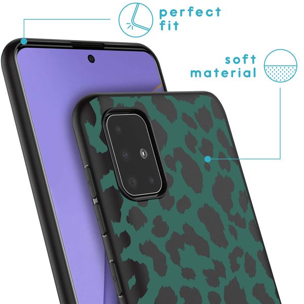 imoshion Design hoesje Samsung Galaxy A51 - Luipaard - Groen / Zwart