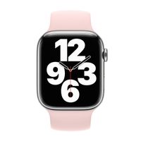 Apple Siliconen solobandje Apple Watch | 44/45/46/49 mm - Maat 11 - Chalk Pink