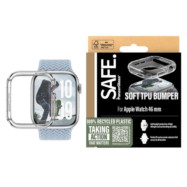 PanzerGlass Bumper Apple Watch Series 10 / 11 - 46 mm - Transparant