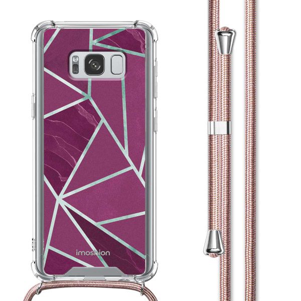 imoshion Design hoesje met koord Samsung Galaxy S8 - Bordeaux Graphic