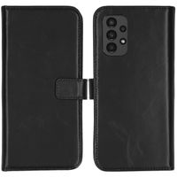 Selencia Echt Leren Bookcase Samsung Galaxy A13 (4G) - Zwart