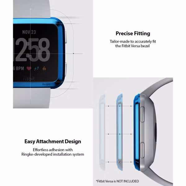 Ringke Bezel Styling Fitbit Versa / Versa Lite - Blauw