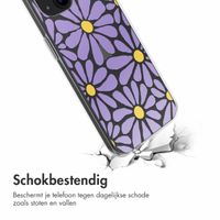 imoshion  Design hoesje iPhone 13 - Tropical Violet Flowers Connect